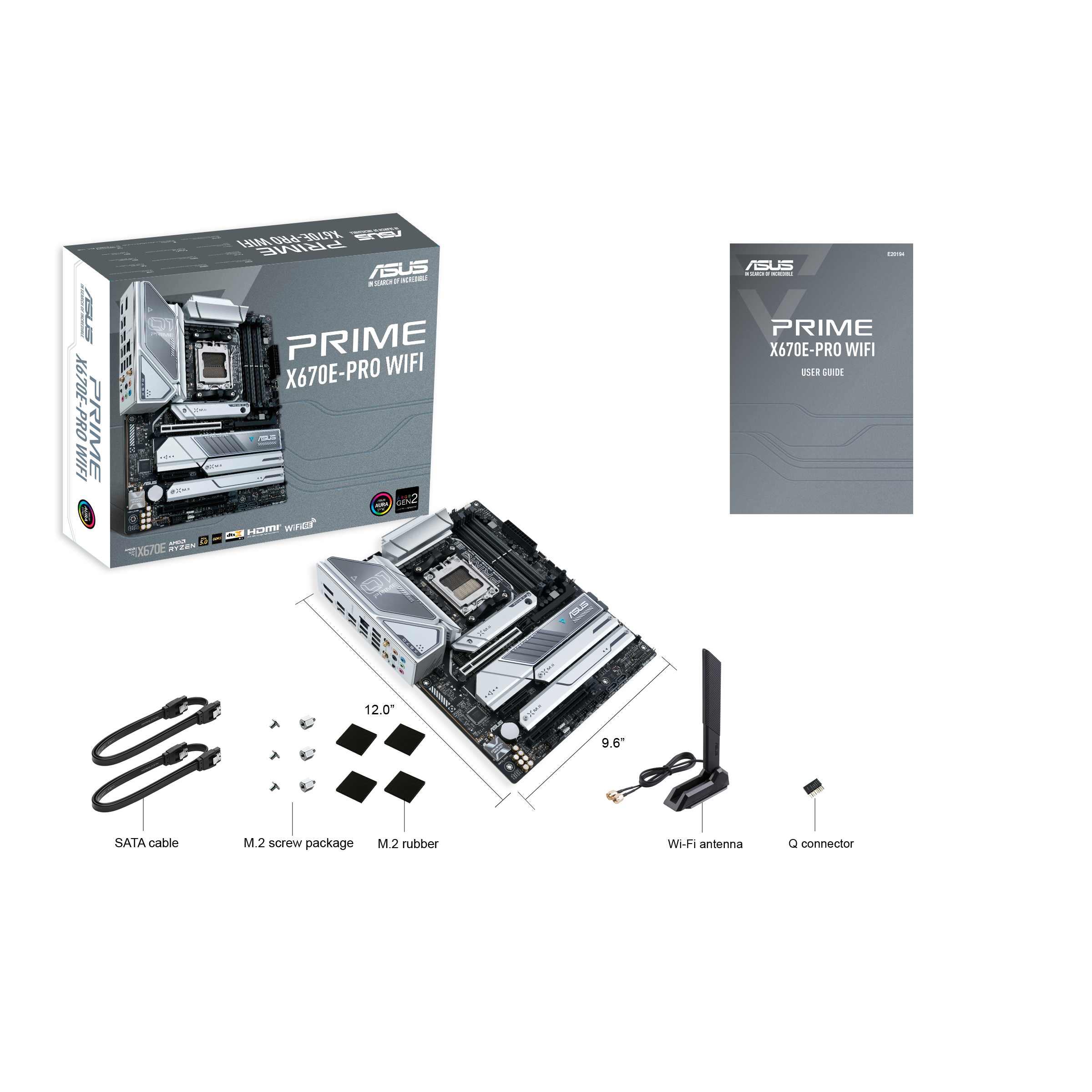 ASUS PRIME X670E-PRO WIFI AMD Ryzen AM5 DDR5 Motherboard ASUS PRIME X670E-PRO WIFI AMD Ryzen AM5 DDR5 Motherboard